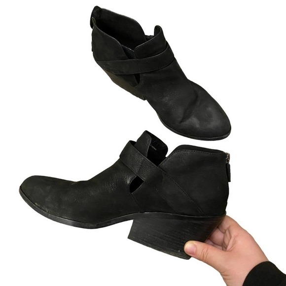 Eileen fisher black suede bootie boots ankle size 10 - Picture 8 of 12